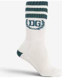Dolce & Gabbana - Classic Logo-Jacquard Socks - Lyst