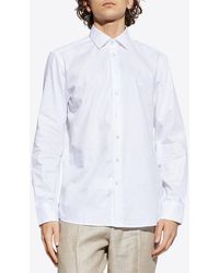 Etro - Logo Embroidered Long-Sleeved Shirt - Lyst