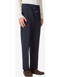 Lardini - Wool Tailored Pants With Pleats - Lyst