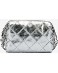 Tory Burch - Fleming Soft Metallic Leather Crossbody Bag - Lyst