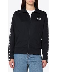 Golden Goose - Stars Logo Zip-Up Sweatshirt - Lyst