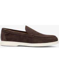 Doucal's - Suede Slip-On Loafers - Lyst