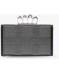 Alexander McQueen - The Knuckle Studded Leather Pouch Bag - Lyst