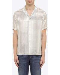 PT Torino - Short-Sleeved Striped Shirt - Lyst