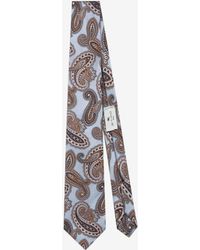 Etro - Paisley Jacquard Silk Tie - Lyst