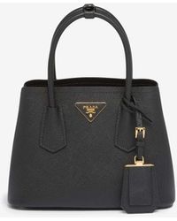 Prada - Double Saffiano Leather Tote Bag - Lyst