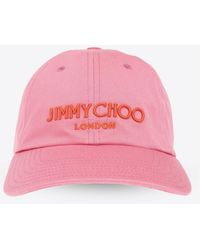 Jimmy Choo - Pacifico Embroidered Baseball Cap - Lyst