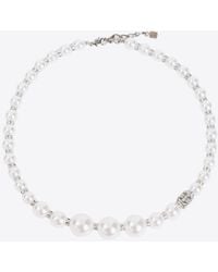 Givenchy - 4G Logo Pearl Necklace - Lyst