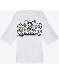 adidas Originals - X Jeremy Scott Printed Mini T-Shirt Dress - Lyst