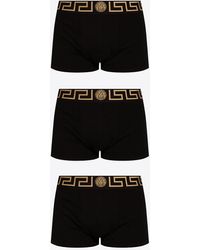 Versace - Boxers Three-Pack With Medusa - Lyst