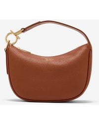 Ferragamo - Xs Grained Leather Hobo Bag - Lyst