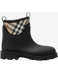 Burberry - Marsh Stamp Rain Ankle Boots - Lyst