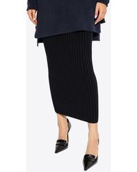 Max Mara - Seta Wool And Cashmere Midi Skirt - Lyst