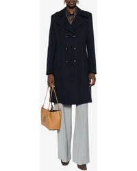 Etro - Double-Breasted Wool-Blend Coat - Lyst