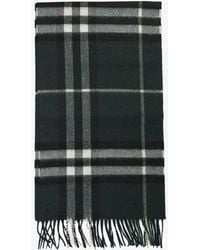 Burberry - All-Over Check Pattern Scarf - Lyst