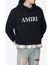 Amiri - Logo Print Hooded Sweatshirt - Lyst