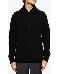 Dolce & Gabbana - Wide-Collar Wool Sweater - Lyst