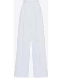 Givenchy - Wide-Leg Pleated Pants - Lyst