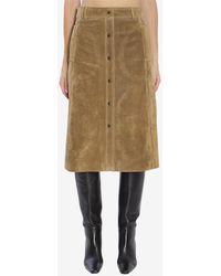 Arma - Elen Suede Knee-Length Skirt - Lyst