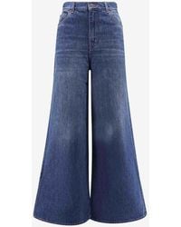 Chloé - Logo Patch Boot-Cut Jeans - Lyst