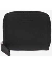 Giorgio Armani - Logo-Embossed Leather Zipped Wallet - Lyst