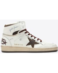 Golden Goose - Sky-Star High-Top Leather Sneakers - Lyst