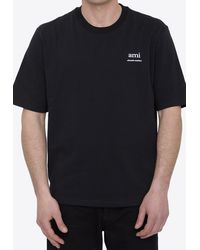 Ami Paris - Short-Sleeved Crewneck T-Shirt - Lyst