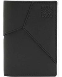 Loewe - Puzzle Leather Bi-Fold Wallet - Lyst