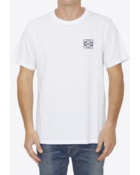 Loewe - Embroidered Anagram T-Shirt - Lyst