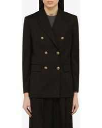 Golden Goose - Double-Breasted Wool Blazer - Lyst