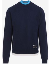 Marni - Cashmere Logo Sweater - Lyst