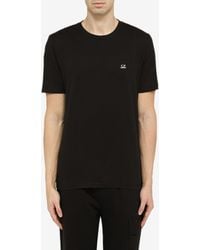 C.P. Company - T-Shirt With Logo Print On The Chest - Lyst