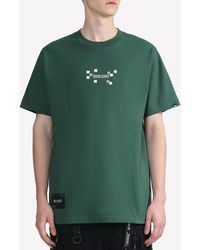 Izzue Logo Army Print T-shirt - Green