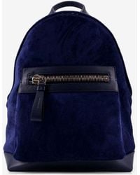 Tom Ford - Suede Backpack With Front Maxi-Zip - Lyst