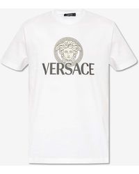 Versace - Medusa Logo Crewneck T-Shirt - Lyst