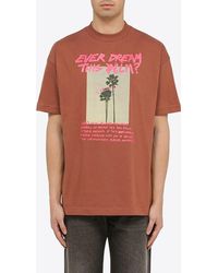 Palm Angels - Palm Dream Crewneck T-Shirt - Lyst