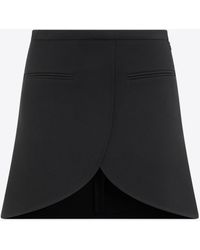 Courreges - Ellipse Twill Mini Skirt - Lyst