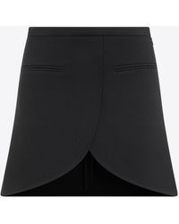 Courreges - Ellipse Twill Mini Skirt - Lyst