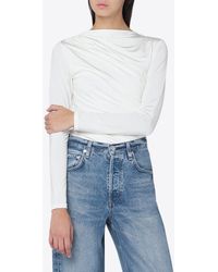 Anine Bing - Bray Gathered Top - Lyst