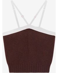 Prada - Sleeveless Knitted Top - Lyst