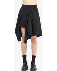 Goen.J - Asymmetric Mini Skirt With Layered Shirt - Lyst