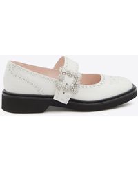 Roger Vivier - Viv' Rangers Mary-Jane Ballet Flats - Lyst