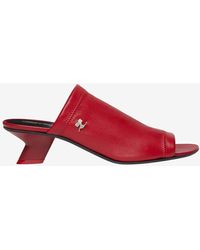 Courreges - Wet Stretch 50 Leather Mules - Lyst
