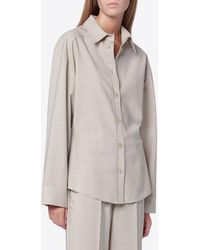 P.A.R.O.S.H. - Wool Long-Sleeved Shirt - Lyst