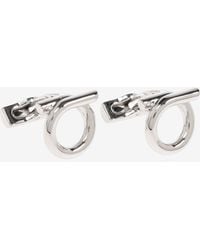 Ferragamo - Gancini Logo Cufflinks - Lyst