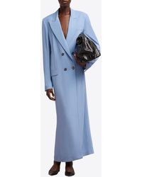 Ami Paris - Double-Breasted Coat Maxi Dress - Lyst