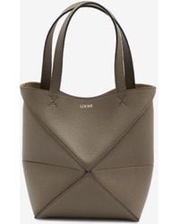 Loewe - Mini Puzzle Fold Calf Leather Tote Bag - Lyst