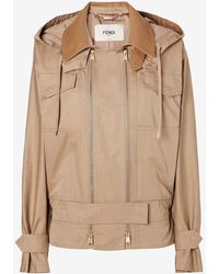 Fendi - Zip-Up Bomber Jacket - Lyst