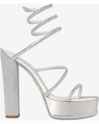 Rene Caovilla - Cleo 130 Crystal-Embellished Platform Sandals - Lyst