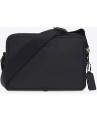 COACH - Charter Pebbled Leather Messenger Bag - Lyst
